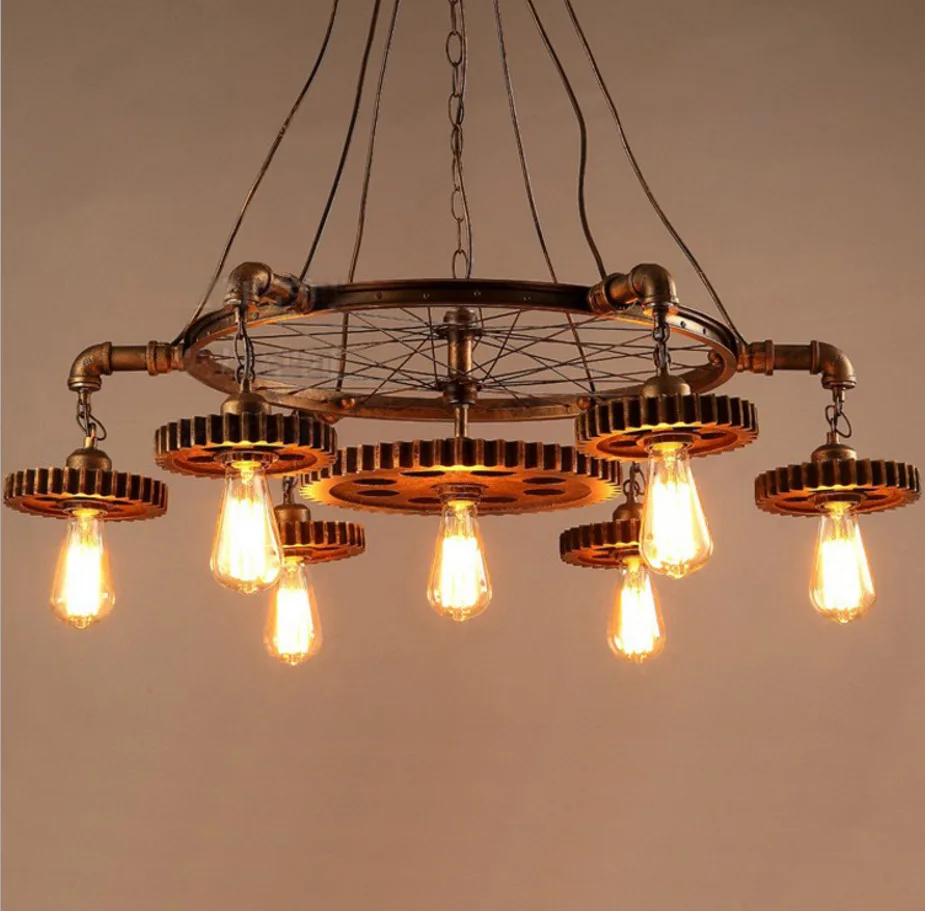 Whole Rustic Lighting Chandeliers From China Vine Wrought Iron Chandelier Creative Candelabro Rustic Lighting Fixture Edison For Home