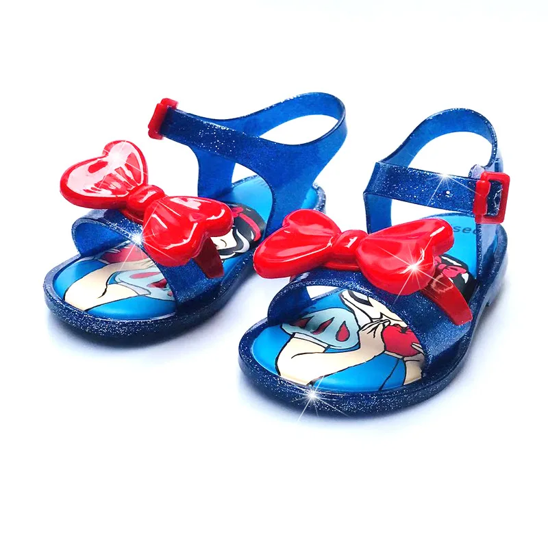 Новые летние белоснежные детские сандалии девушки обувь принцесса сандалии для маленьких девочек детские сандалии на резиновой подошве - Цвет: A