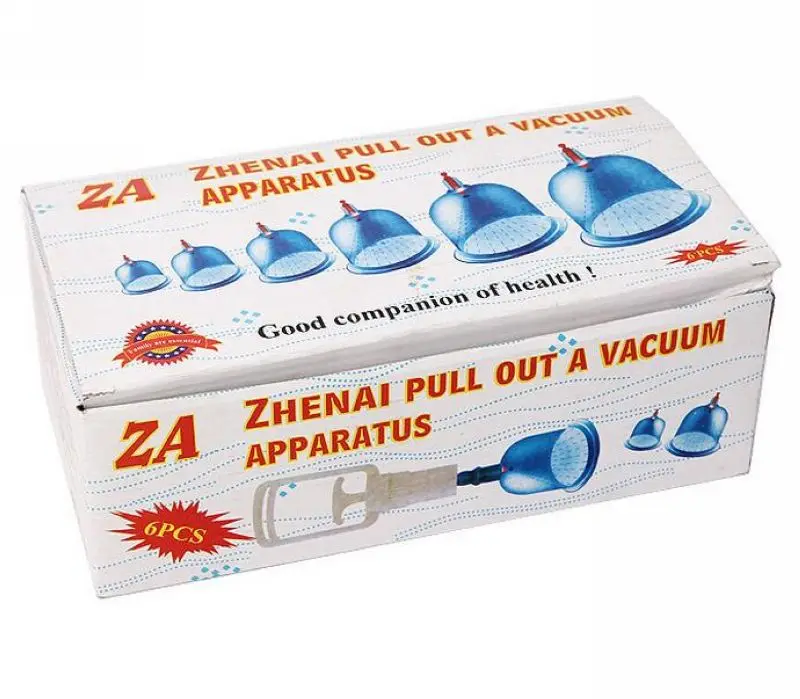 

6 cups/set Chinese Medical Vacuum Body Massager Magnetic Acupunture Vacuum Cupping Set Massage Therapy tens Hijama Health care