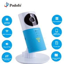 Podofo беспроводной видео детский монитор безопасности IP камера няня монитор няня камера наблюдения аудио двухсторонняя ИК ночного видения