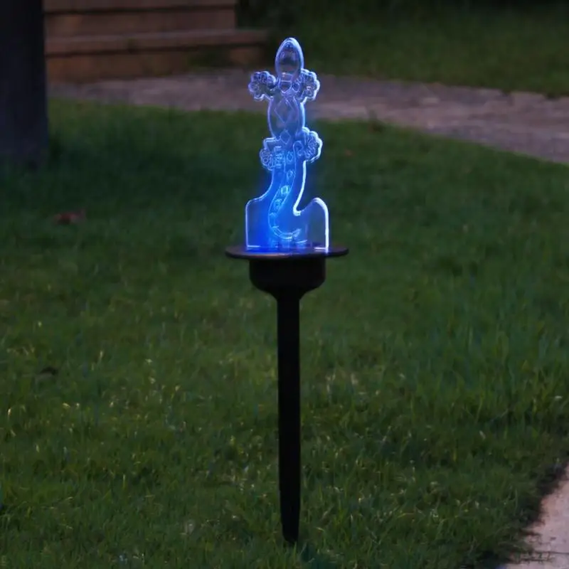 2шт 3LED солнечный газон уличный светильник водонепроницаемый сад двора Ландшафтная лампа