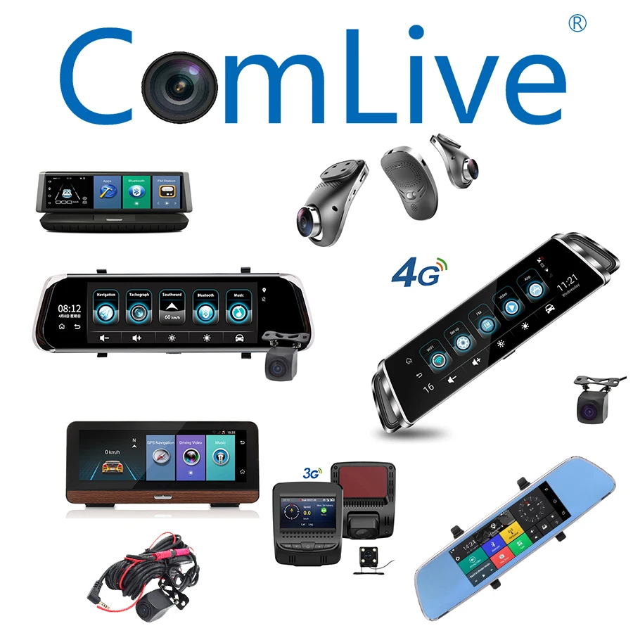

Camlive 3G 4G rearview mirror car dvr factory ADAS night vision dual cams HD1080P dash camera dvr GPS navi car video recorder