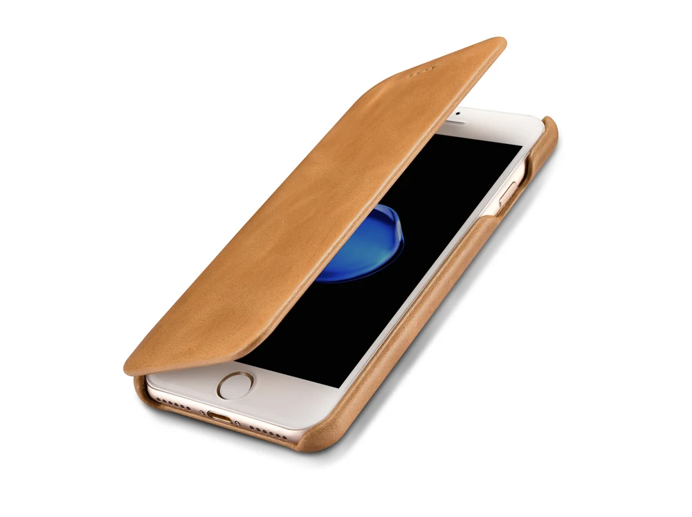 Для iPhone 7 8 флип-чехол iPhone XS XR тонкий воловья натуральная кожа чехол для телефона бизнес умный чехол для Apple iPhone 7Plus 8Plus