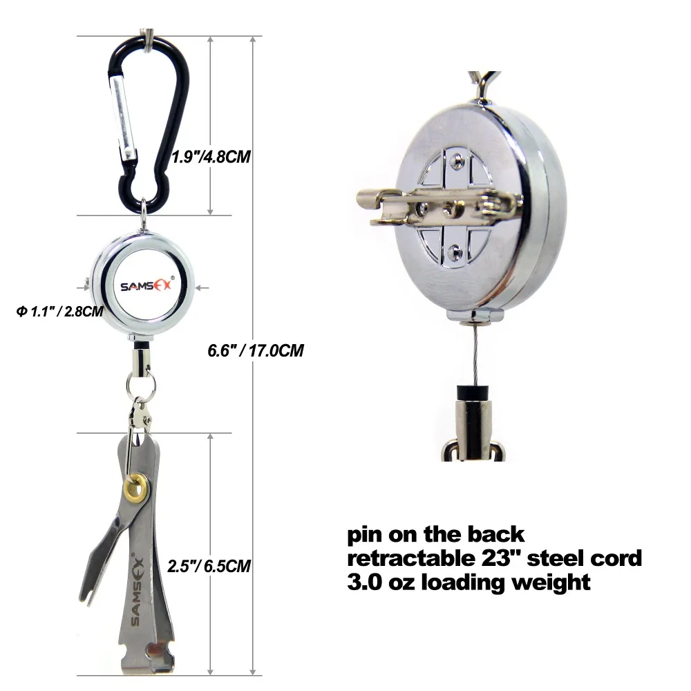 SAMSFXfishingretractablereelsizefeatures