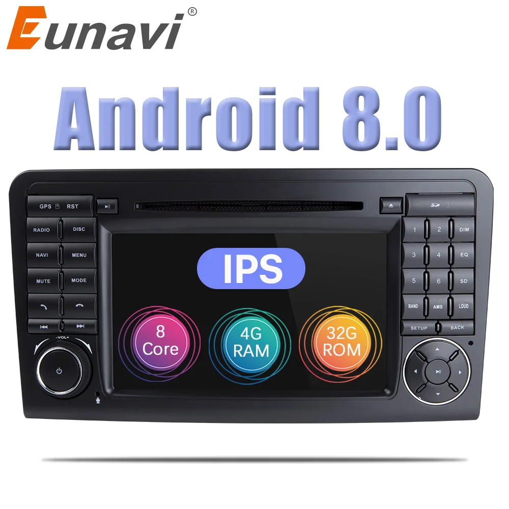 Eunavi 2 Din Android 8 0 WiFi font b GPS b font Navi Octa 8 Core
