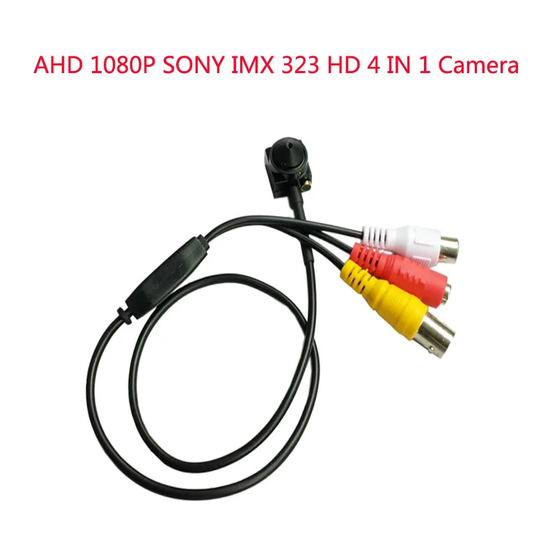 Мини AHD 2.0MP SONY IMX 323 сенсор HD 4 в 1 камера AHD/TVI/CVI/CVBS CCTV камера с микрофоном Cam Камера видеонаблюдения