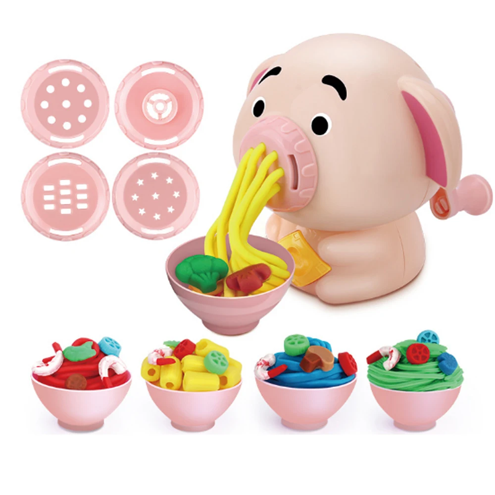 

Noodles Maker Ice Cream Machine Clay Mold Tool Set Creative 3D Mud Handmade Nontoxic Clay Pretend Play Cartoon Dough Toys