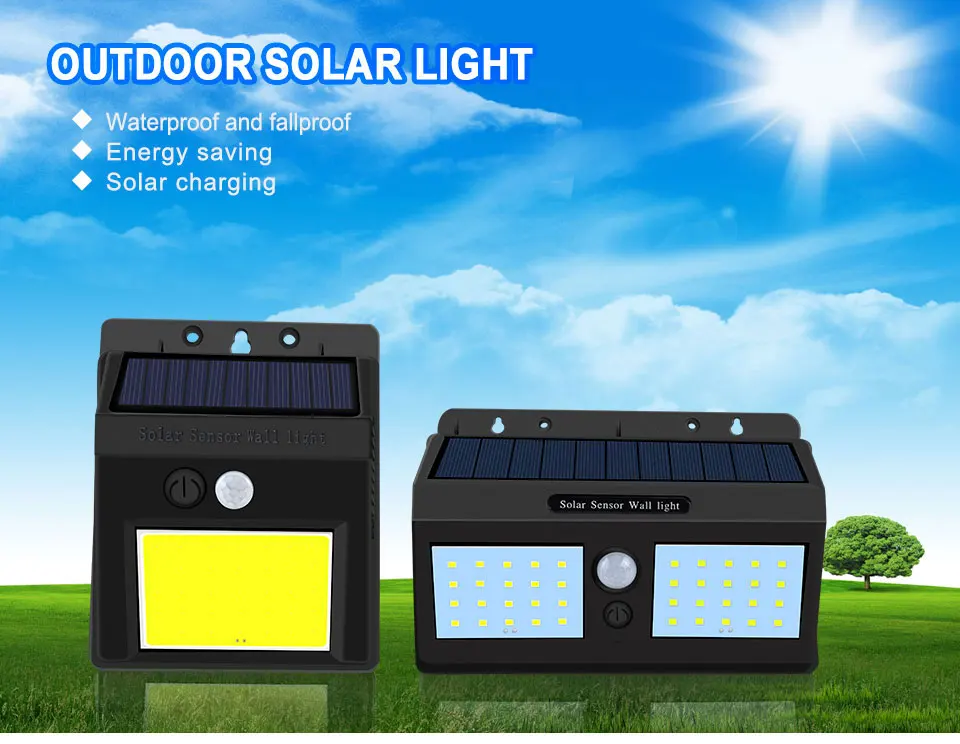 20 40 светодиодный настенный светильник на солнечных батареях Открытый датчик движения солнечный светильник для сада декоративный водонепроницаемый современный настенный светильник наружная безопасность