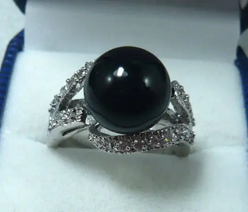

Noblest 10mm black agates new ring(#6,7,8,9 ) free shipping