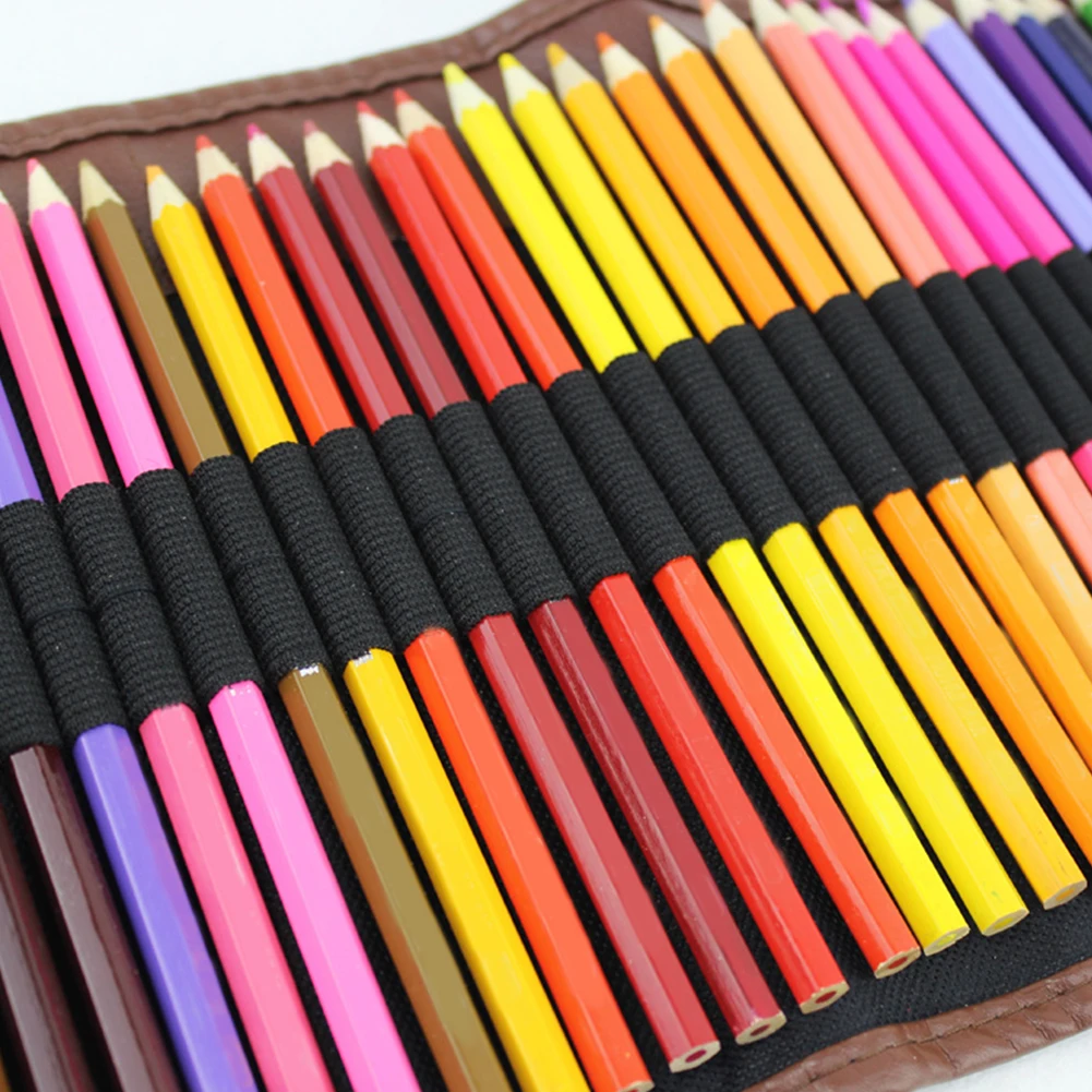 

Drawing Professional Painting With Sharpener Kids Colored Pencils Set School Sketching Gifts Roll Up Art Supplies Oily