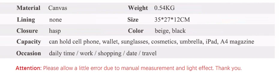 MJ Brand Design Canvas Bag Female Casual Tote Bags Large Capacity Women Handbag Versatile Canvas Shopping Bag Ladies Beach Bag (11)