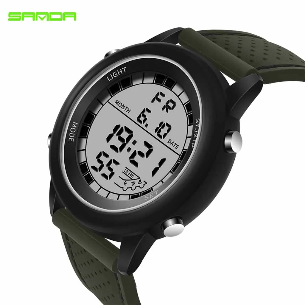 Men Electronic Wrist Watches Waterproof Dual Display Analog Digital LED sport watch Electronic digital Watch gifts Men's wrist