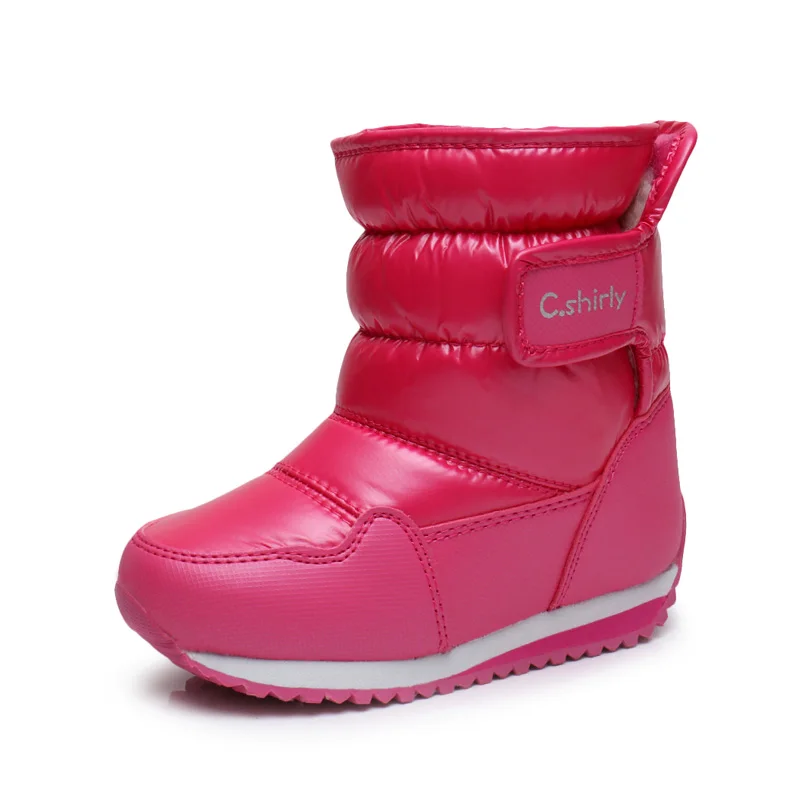2019 новые детские зимние сапоги с кроликом теплые зимние сапоги модные плюшевая детская обувь водостойкие кроссовки для девочек и