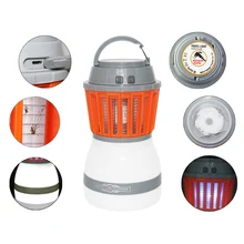 2 в 1 портативный фонарь, светодиодный светильник для кемпинга, водонепроницаемая лампа от комаров, Отпугиватель вредителей, 2000 мАч, перезаряжаемый аккумулятор, подарок