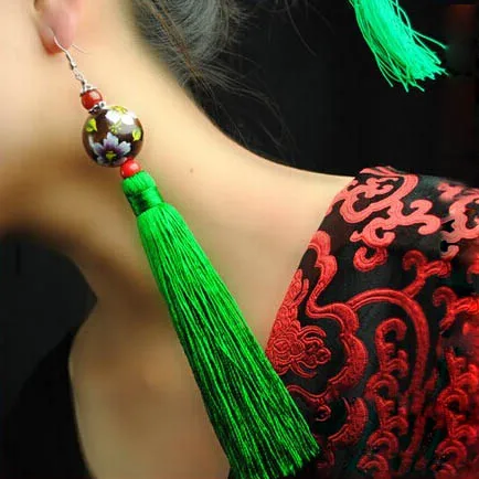 Длинные серьги подвески с бахромой в этническом стиле|beaded fabric for sale|jewelry beading