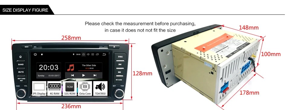 Excellent Idoing 8"2Din Car Android 9.0 Radio Player For Skoda Octavia 2 2009-2015 PX5 4G+32G Octa Core IPS screen TDA 7850 GPS Fastboot 23