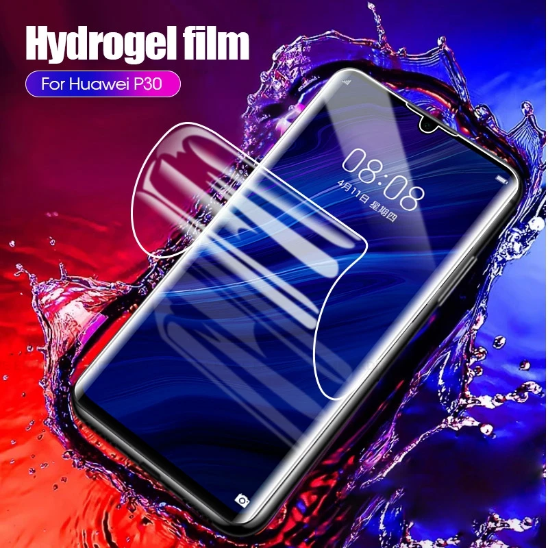 

Soft Full Cover Screen Protector For Huawei P20 P30 Lite P30 Pro P Smart 2019 Hydrogel Film For Huawei Nova 4e 3e 3i 3 Not Glass