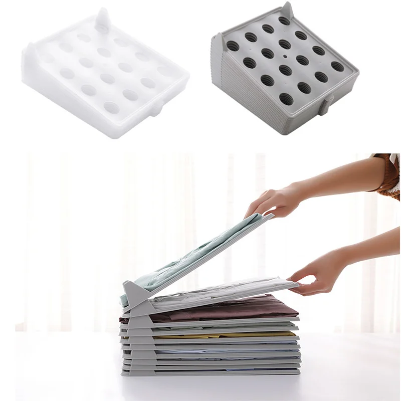 

Clothing Storage Board PP Arrangement T-Shirt Shorts Multi-Functional Wardrobe Shirt Folding Board Clothing Folder Board