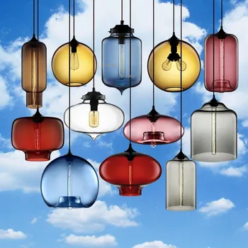 

Round cafe LED light chandelier kitchen chandelier lighting lamp glass luster LED lights decoration living room chandeliers