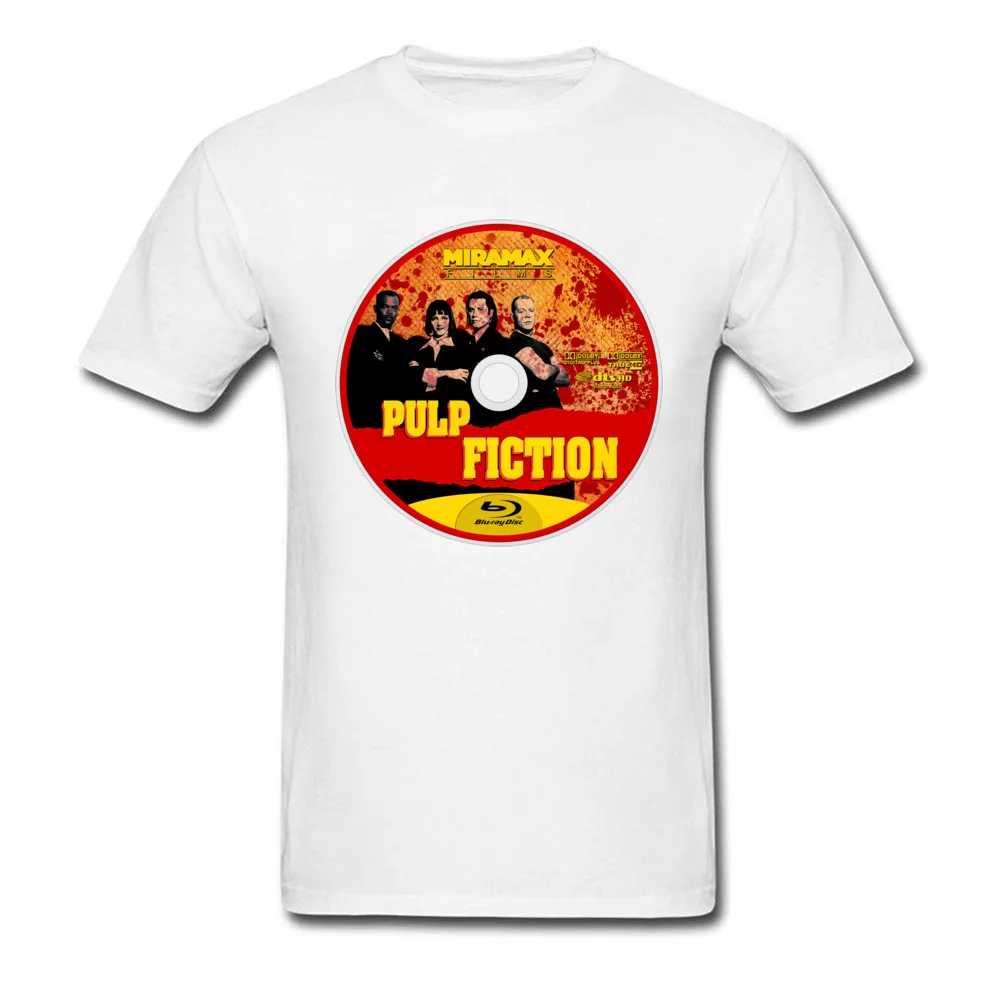 New Arrival Youth T-Shirt O Neck Short Sleeve 100% Cotton Pulp Fiction 7 Tees Fashionable Top T-shirts Wholesale Pulp Fiction 7 white