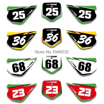 

H2CNC Custom Backgrounds Graphics Sticker & Decals Number Plate For Kawasaki KX80 1994 1995 1996 1997 KX 80