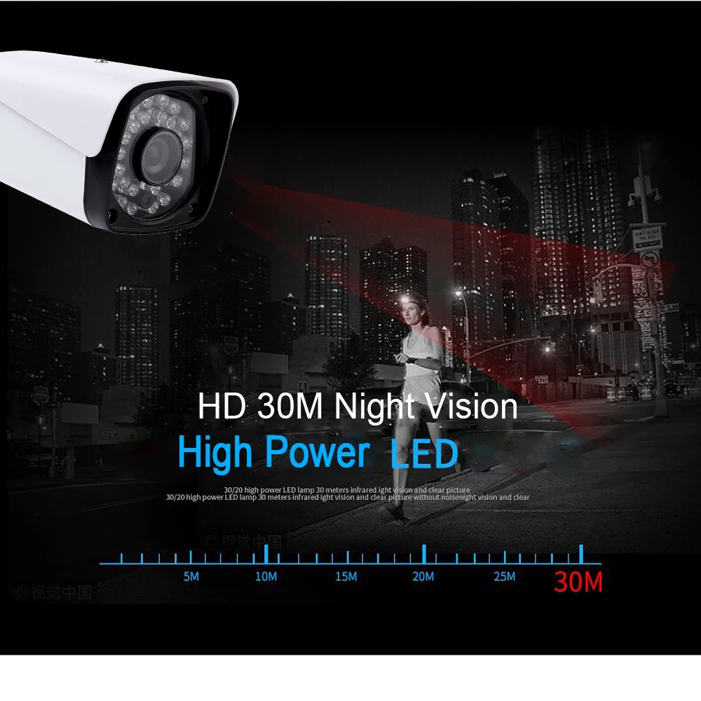 Kingkonghome H.265 2MP IP Camera POE 1080P Surveillance CCTV Camera ONVIF Night Vision Waterproof Bullet Outdoor IP Cam