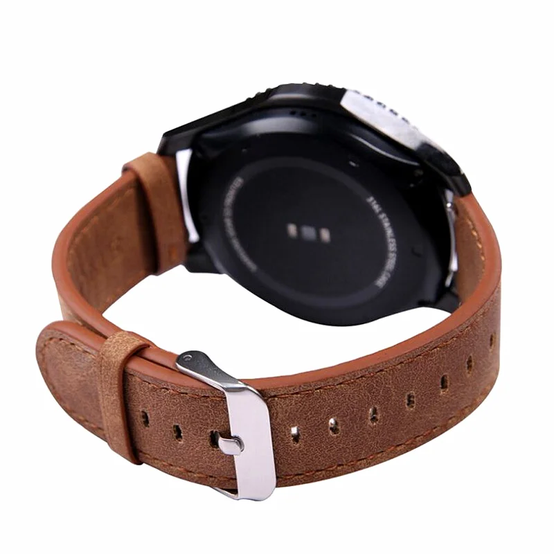 22 мм кожаный ремешок для часов samsung Galaxy watch 46 gear S3 Frontier band bracelet huawei GT Ременная
