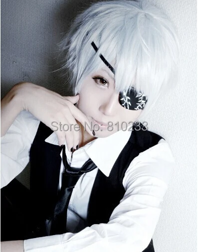 [suncos]Tokyo Ghoul Ken Kaneki short white 30cm 12"cosplay 