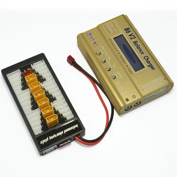 

HTRC IMAX B6 V2 80W 6A RC Balance Charger Discharger with XT60 Parallel Charging Adapter Board 2-6s Lipo Battery Charger