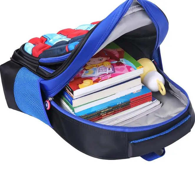  Superman Batman Captain America Boy Girl Children Kindergarten School bag Teenager Schoolbags Kids  - 33043668878