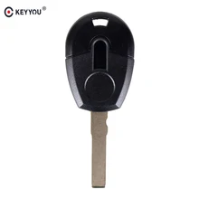 KEYYOU Replacement Transponder Car Key Shell Case For Fiat With SIP22 Uncut Blade Fob Key Cover