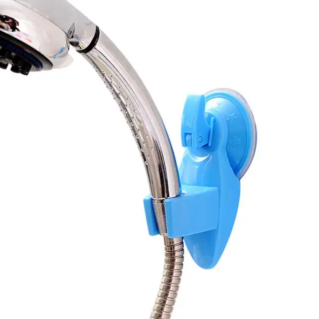 

Bathroom Strong Attachable Shower Head Holder Movable Bracket Powerful Suction Shower Seat Chuck Holder 13cm x 4.5cm x7cm