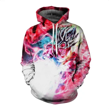 

jumeast Men/Women Long Sleeve Outerwear Hoodie Dragon Ball Z Goku Hooded Sweatshirts Anime 3D Sweatshirt Hoodies Pullovers