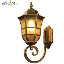 Прочный Открытый светильник настенный водонепроницаемый балкон коридор крыльцо настенный светильник высокого качества наружные садовые светодиодные фонари