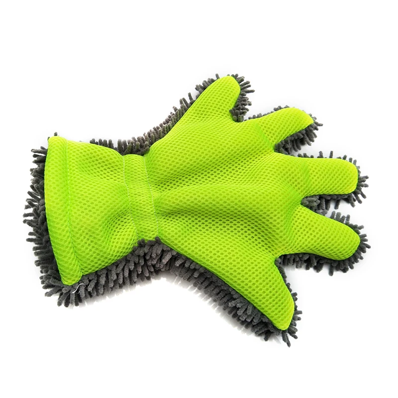 Car Wash Gloves Fine Wool Finger Gloves Microfiber Car Wash Glove