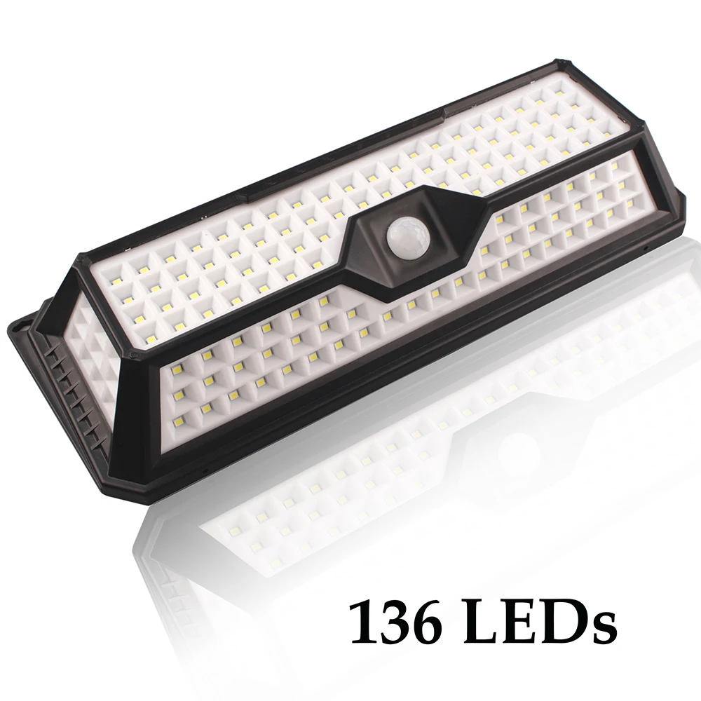 

Solar Power LED Street lights Motion Sensor Auto Lighting Wall Light Outdoor Waterproof Energy Saving for Yard Path Home Garden