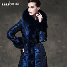 Royalcat luxury Down Coat 2016 Winter Jacket Women down Jackets Women’s diamond coat medium-long thicken fox fur outerwear Parka