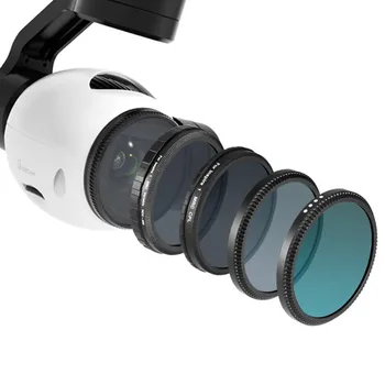 

Neewer for DJI OSMO/Inspire1--4 Pieces Filter Kit:UV Filter+CPL Filter+ND16 Filter+ND Fader Adjustable ND2-ND400 Filter