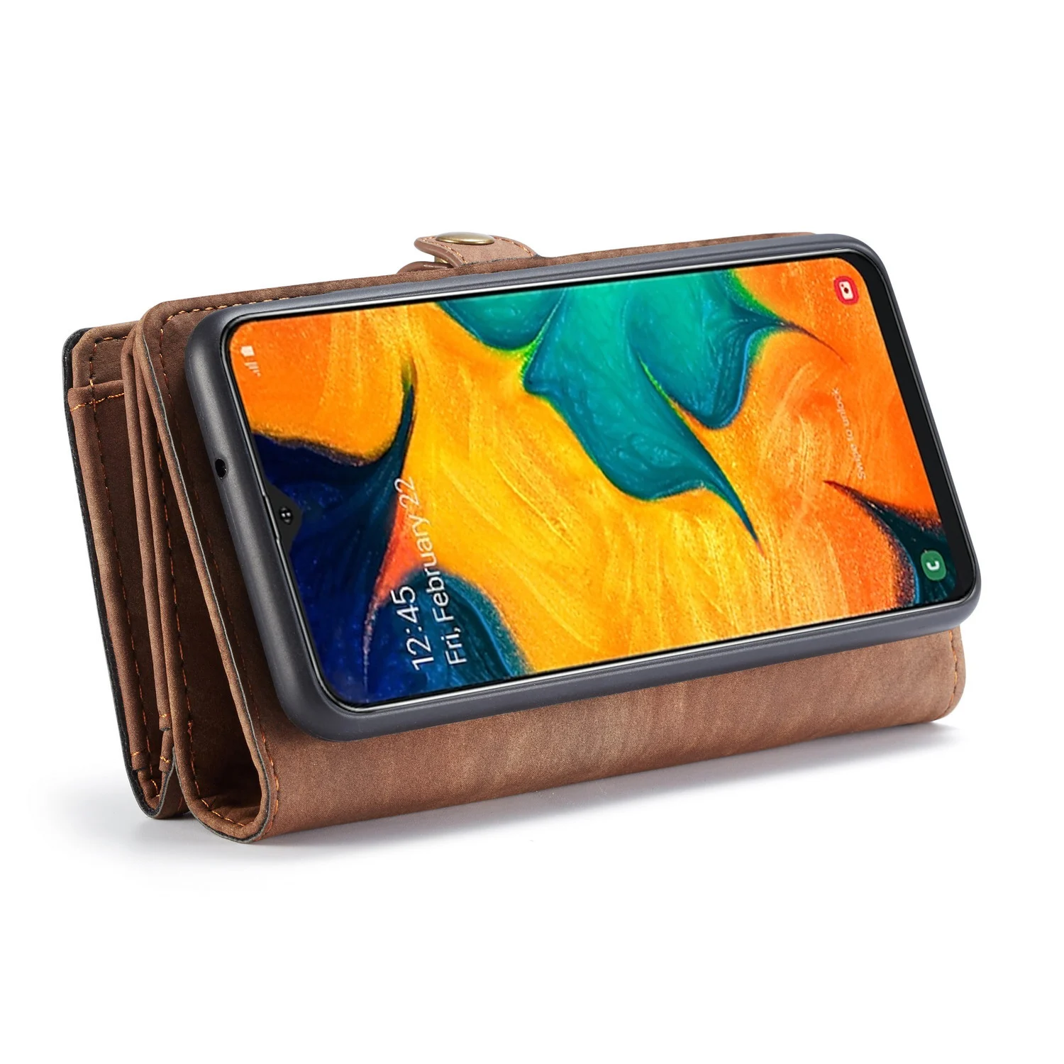 Tanie Zamek portfel retro skórzane etui do Samsung galaxy A20e A30 A40 A50 A70 A80 A90 uwaga 10 Pro magnetyczne wielofunkcyjne etui z klapką