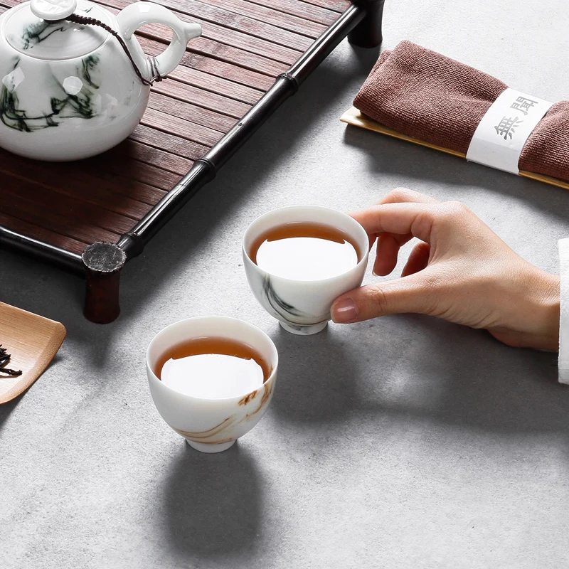 Стаканчик для чая Zen Tea Master Китайская керамика ручная роспись чернила и мытье