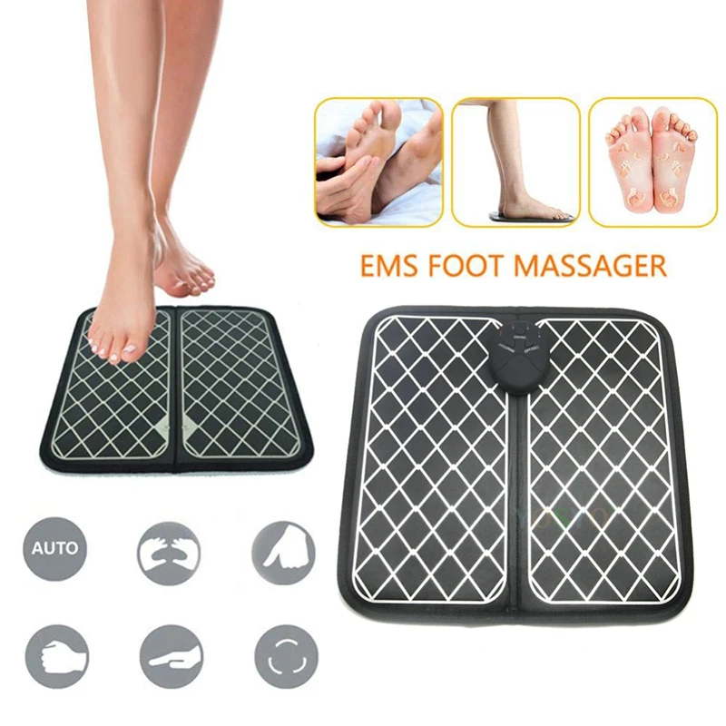 

Electric EMS Foot Massager Foot Muscle Stimulator Massager Wireless Low Frequency Feet Physiotherapy ABS Stimulator Massage Mat