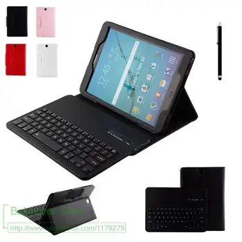 

2in1 For Samsung Galaxy Tab S2 9.7'' T810 T815 Tablet Detachable ABS Bluetooth Keyboard Leather Stand Case Cover + Stylus Pen