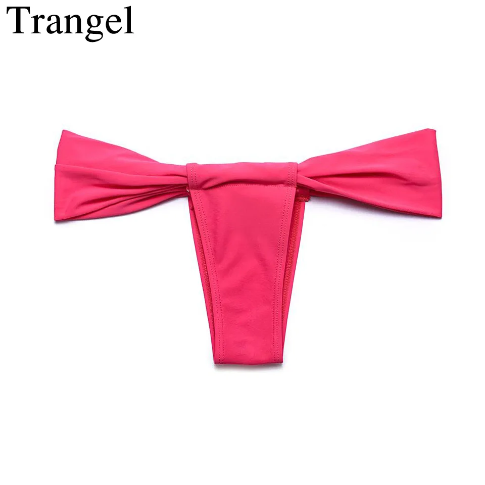 Trangel Thong Bikini Brazilian Swimwear Women Cheeky Teeny Vintage