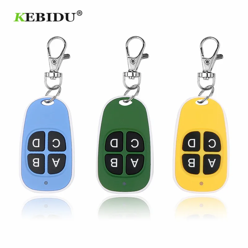 

KEBIDU Universal 433MHz Remote Control Wireless 4 Keys Copy Remote Control Cloning Garage Door Remote Control Duplicator Key