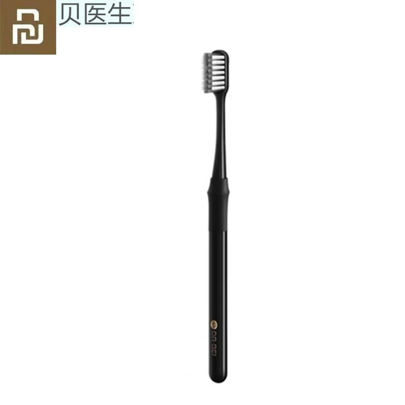 2 цвета Xiao mi jia Doctor B зубная щетка mi Bass метод лучше кисть пара включая дорожный ящик для mi jia умный дом - Цвет: Black