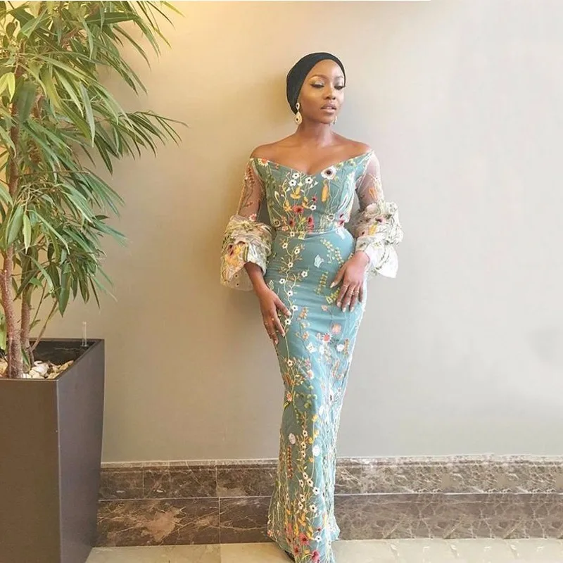Нигерийские торжественные платья Robe De Soiree Abito da sera, вечерние платья Avondjurk Vestidos, длинные женские платья с аппликацией на рукавах