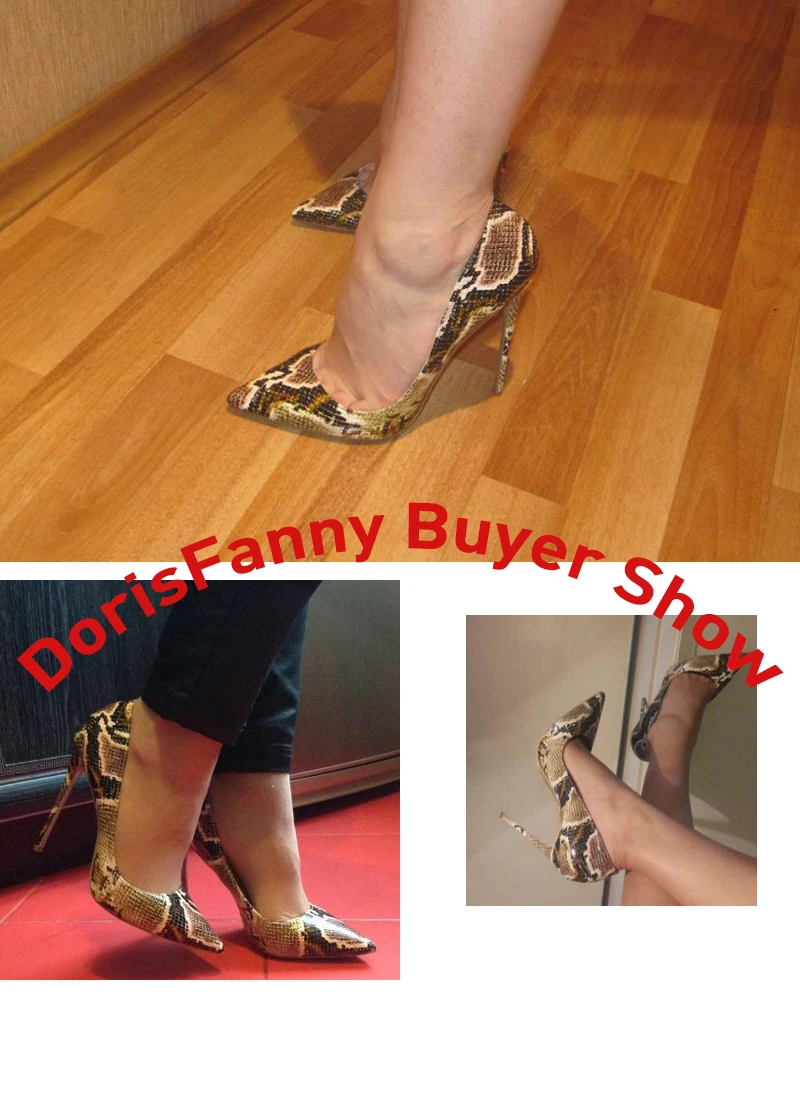 DorisFanny/Дизайнерские Роскошные женские туфли 2018 женские туфли-лодочки шпильках Обувь на высоком каблуке туфли-лодочки 12 см