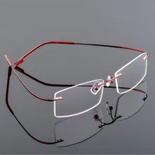 Титановая оправа для очков без оправы с эффектом памяти для женщин и мужчин, Гибкая оптическая оправа, очки без оправы, очки для глаз