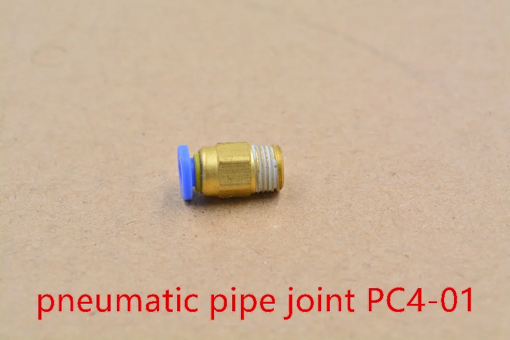 PC4-01 pneumatic quick joint thread through tracheal 3d printer j-head hot head extruder feeding pipe PC4-M5 PC4-M6 1pcs