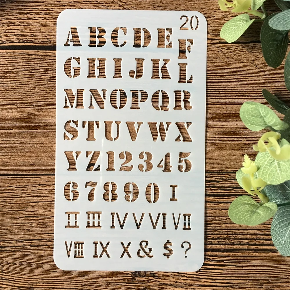 

1Pcs A6 Alphabet Letters 20 DIY Craft Layering Stencils Wall Painting Scrapbooking Stamping Embossing Album Paper Card Template